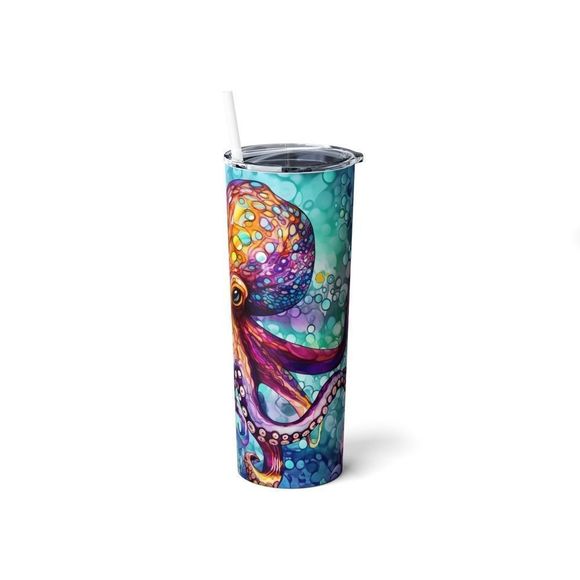 Watercolor Octopus 20oz Tumbler - Picture 4 of 6